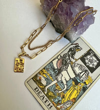 Load image into Gallery viewer, Tarot Death Card necklace