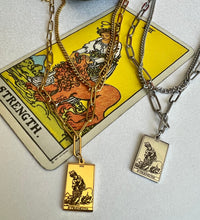 Load image into Gallery viewer, Strength Tarot Necklace