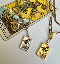 Load image into Gallery viewer, Tarot Necklace- The Fool with a Digital Tarot Reading