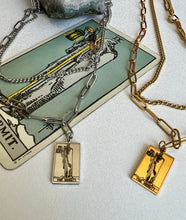 Load image into Gallery viewer, Tarot Necklace- The Hermit with a Digital Tarot Reading