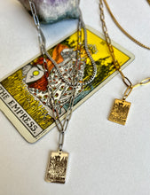 Load image into Gallery viewer, Tarot Necklace- The Empress with a Digital Tarot Reading