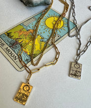 Load image into Gallery viewer, Tarot Necklace- The Moon with a Digital Tarot Reading