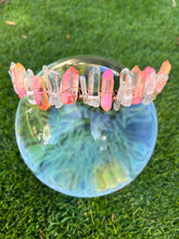 Load image into Gallery viewer, Large Crystal - Orange/Pink Ombre