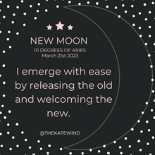 Load image into Gallery viewer, New Moon Journal Prompts &amp; Affirmations for Aries New Moon | Astrology | Printable
