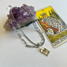 Load image into Gallery viewer, The Empress Tarot necklace silver
