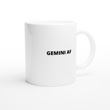 Load image into Gallery viewer, Gemini AF White 11oz Ceramic Mug
